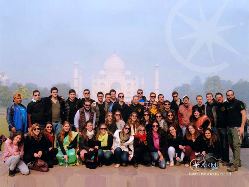Our guests enjoying a visit to the Taj
